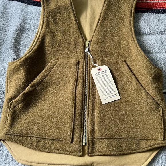 Filson X Governor Baxter S/M Military Wool Blanket Reversible Vest Made in USA - Picture 9 of 12
